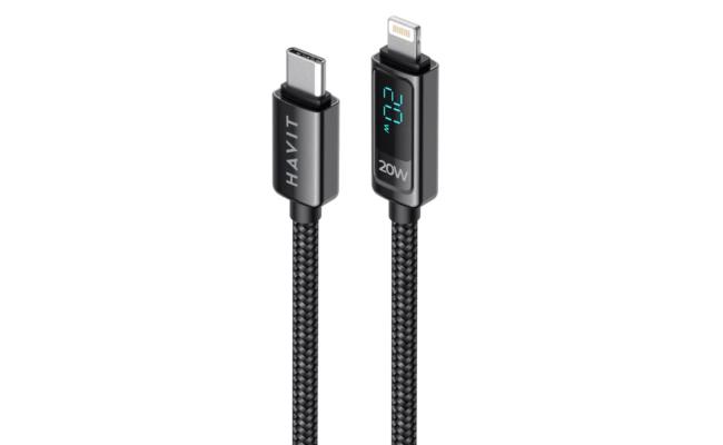 HAVIT CB6246 USB-C TO LIGHTING NYLON BRAIDED CABLE IPHONE 1.2M